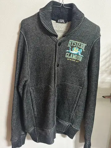 HYSTERIC GLAMOUR 니트 가디건 L 사이즈 그레이 계열