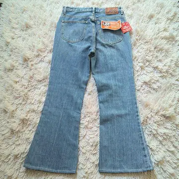 새상품 Lee 플레어 데님 L 일본제 데드스탁 벨보텀 70s 복각