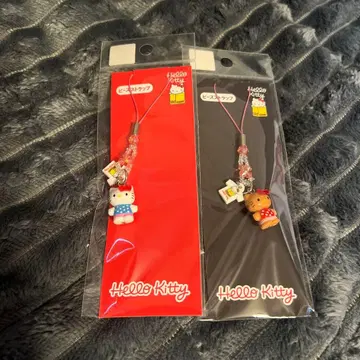 헬로키티전 비즈 스트랩 일광화상 키티 hellokitty