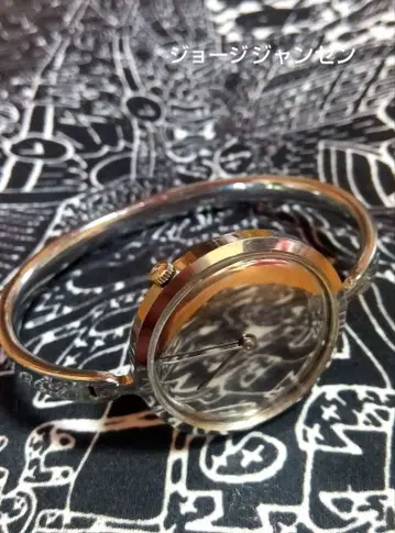 조지 얀센 뱅글 거울 다이얼 수동 와인딩 남녀 수동 와인딩 시계 작동품