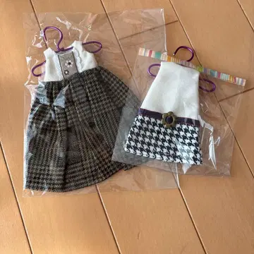 리카짱 브라이스 옷 갈아입기 의류 체크 무늬 2벌 세트