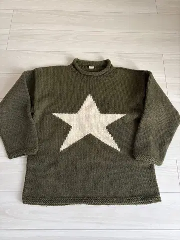 90s 에콰도르 니트 스타 니트 INTI RAYMI 핸드 니트