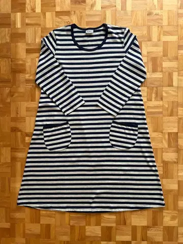 marimekko Tasaraita/Jarilla 네이비 x 오트밀