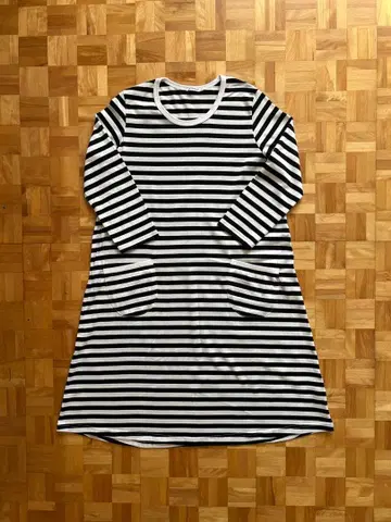 marimekko Tasaraita/Jarilla 블랙 x 화이트