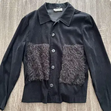 namacheko 스타일 BRIGGS 퍼 자켓 블랙 구제 의류