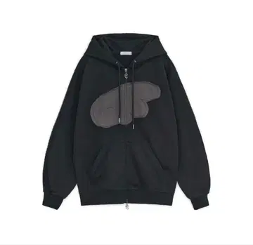 hug your skin Angel wing hoodie zip-up