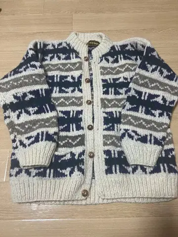 80s ishka 에콰도르제 니트 가디건 에콰도르 니트