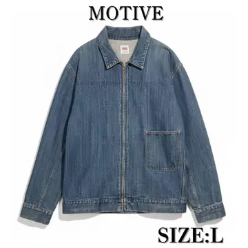 MOTIVE 모티브 데님 자켓 집업 네이비 L