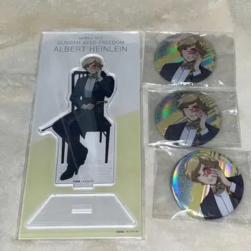 건담 SEED FREEDOM 알버트 하인라인 캔뱃지 아크릴 스탠드