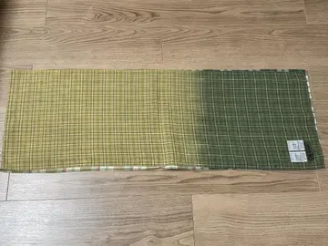 체크 무늬 오존 블리치 스톨 코튼 Nigel Cabourn