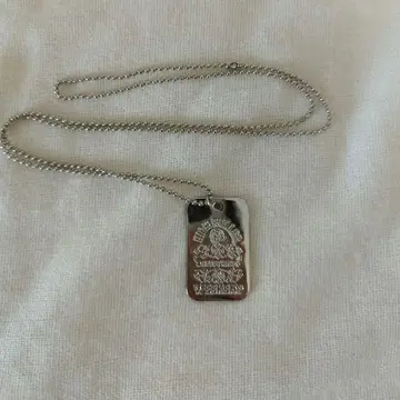 스테인리스 스틸 도그택 목걸이 약 60cm