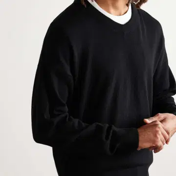 3] visvim amplus v-neck knit L/S black | 니트/스웨터 | 번개장터