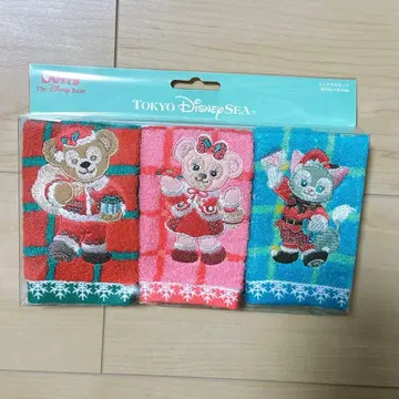 디즈니 더피 프렌즈 미니 타월 세트 3개 크리스마스 셰리 메이