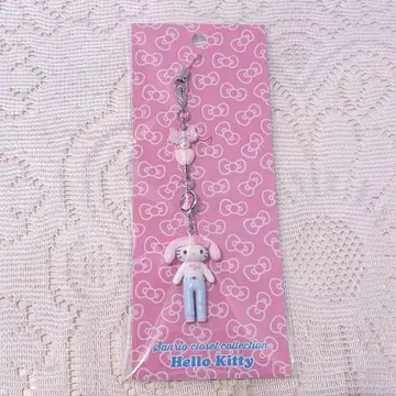 산리오 옷장 컬렉션 스트랩 미개봉 새상품 가챠 세트