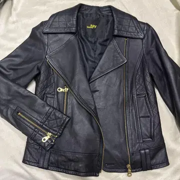 Ray beams 블랙 가죽 자켓 라이더스