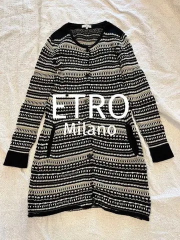 [ ETRO ] 린넨 블렌드 롱 가디건