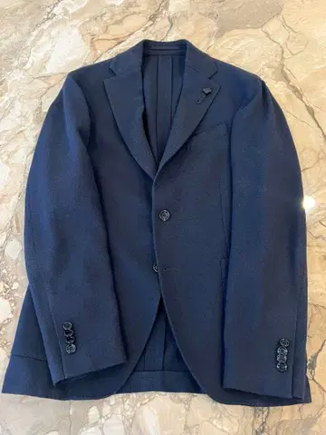 [클리닝 완료] LARDINI 네이비 봄/여름 자켓 46