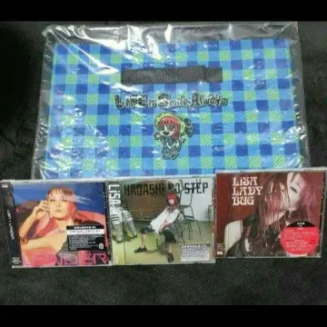 LiSA CD 3개 클리어 파일 수납 BOX