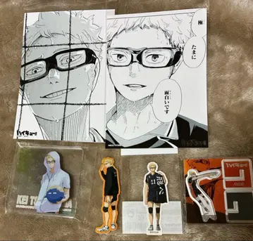 하이큐 츠키시마 케이 아크릴X피규어 아크릴 코스터 브로마이드 등