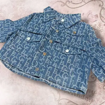 로고 크롭 데님 자켓 고급 스나계 y2k ootd 그런지