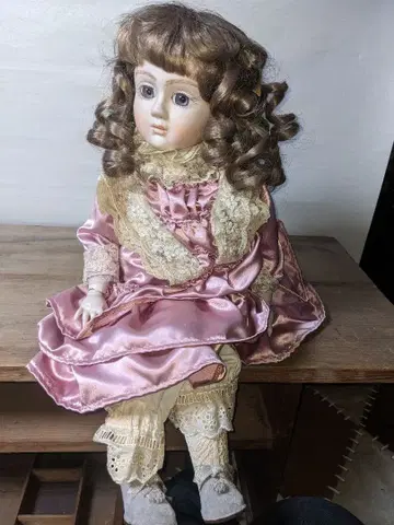 빅토리안 스타일의 인형 비스크 인형 55cm 서양 인형