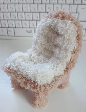 귀여운 미니어처 복슬복슬 의자 식빵 몰드 인형 핸드메이드