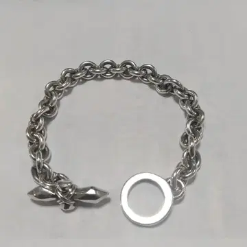 가르니 실버 체인 팔찌 스파이크 반지