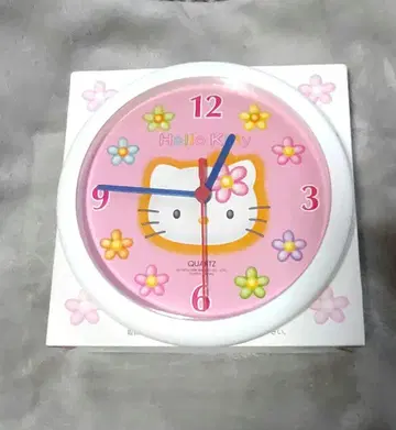 [레어] 헬로키티 벽걸이 시계 카오하나 1998년