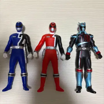 특수전대 데카레인저 소프트 비닐 인형 피규어 3개 세트