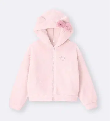 GU 마쉬멜로우 필 풀 집업 후드티 키티 M