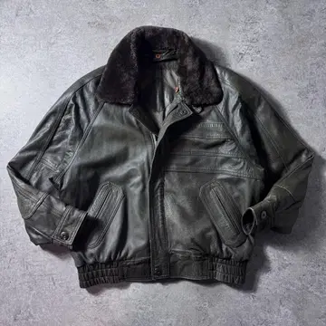 [90s] G-1 A-2 플라이트 가죽 자켓