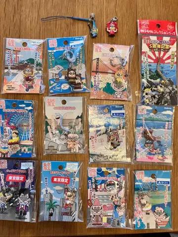 카토짱 지역 한정판 참 마스코트, 지역 특색 스트랩 14개 묶음 판매