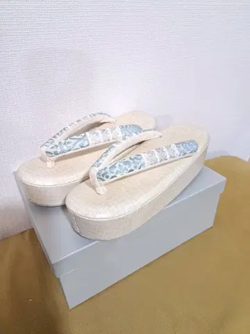 오더 조리 페르시아 문양 민트 x 악어 가죽 밑창 오오츠카 고후쿠텐 조리