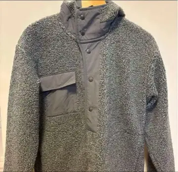 GU 엔지니어드 가먼츠 보아 플리스 스냅 파카 그레이 M