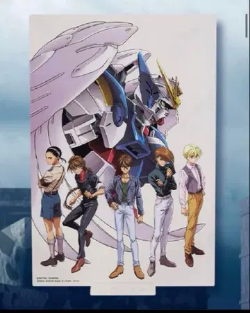 미개봉 새상품 신기동전기 건담 W 제일복권 C상 빅 비주얼 스탠드