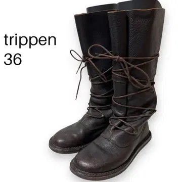 [ 새상품급 ] trippen 트리픈 텍사스 롱 부츠 레이스업 36
