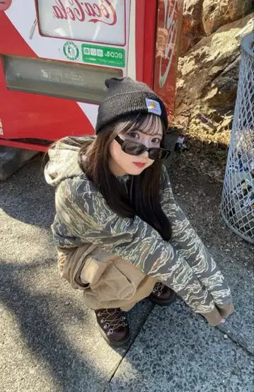 antimid 밀리터리 카모플라쥬 후드티