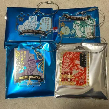 죠죠 월드 와이어 키링 4개 세트