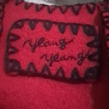 Ylang Ylang 빨간 이랑이랑 슬리브리스 원피스 울 100%