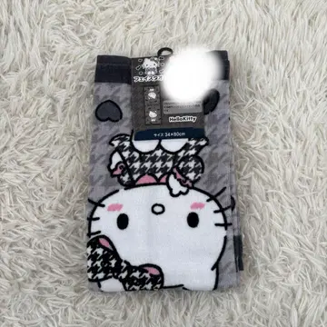 새상품 시마무라 산리오 헬로키티 페이스타월 흑백 2장 세트