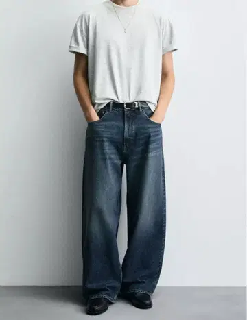 ZARA 배기핏 데님 팬츠 EU36(JP29) 블루