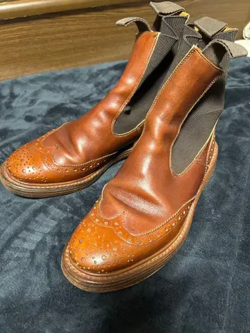 트리커스 헨리 윙팁 7 사이드 고어 부츠 컨트리