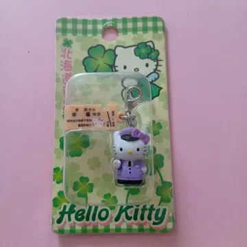 헬로키티 스트랩 홋카이도 한정 지퍼 마스코트 HELLOKITTY 새상품