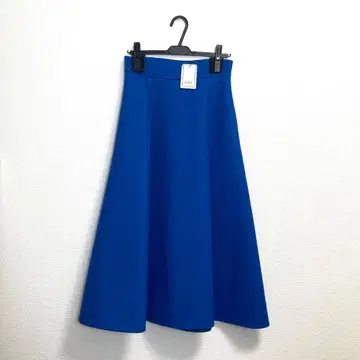 미사용 새상품 SHE Tokyo 시토쿄 EMA 멜톤 스커트 38 파랑