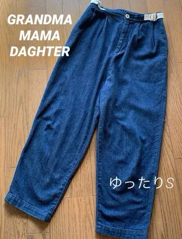 최종 가격 그랑마 마마 도터 데님 테이퍼드 팬츠 사이즈 S 일본제