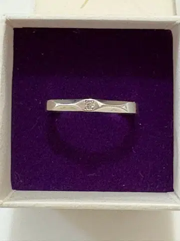 아가트 실버 반지 다이아 9호 박스 포함