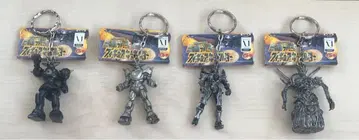 레트로 미사용 철갑기 미카즈키 피규어 키링 4세트