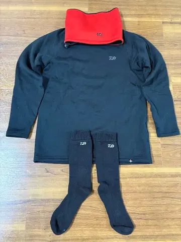 다이와 방한 3세트 DU-3222S 이너+넥워머+양말 겨울낚시