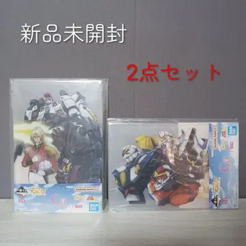 제일복권 건담 W C상 빅 비주얼 스탠드 2세트