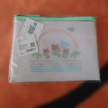 모여봐요 동물의 숲 메쉬 파우치